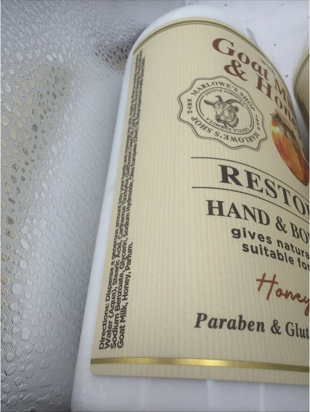 (2-Pack) Marlowe’s Goat Milk Honey Lotion Honey Almond 27oz Hand & Body Cream